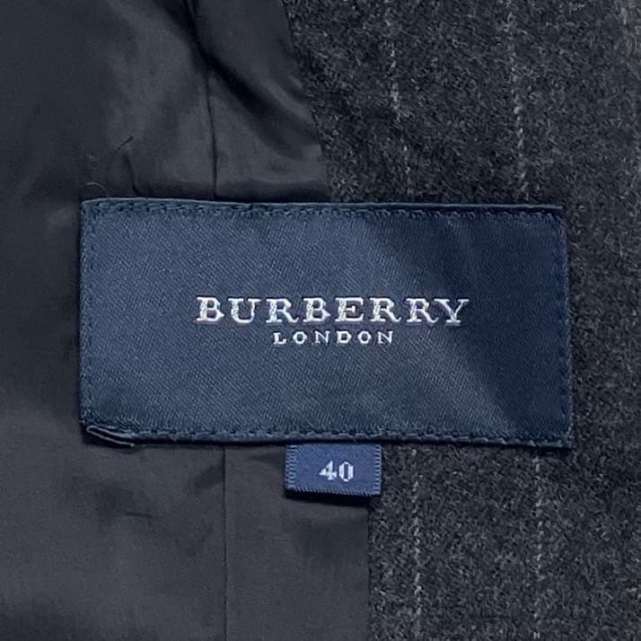 極美品✨バーバリーロンドン セットアップ スーツ フレアパンツ チャコールグレー