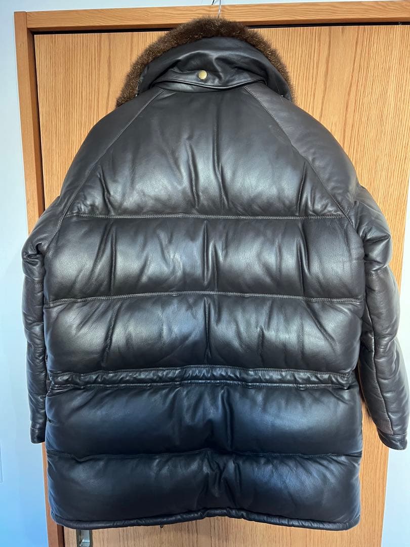 DOUBLE レザーダウンジャケット