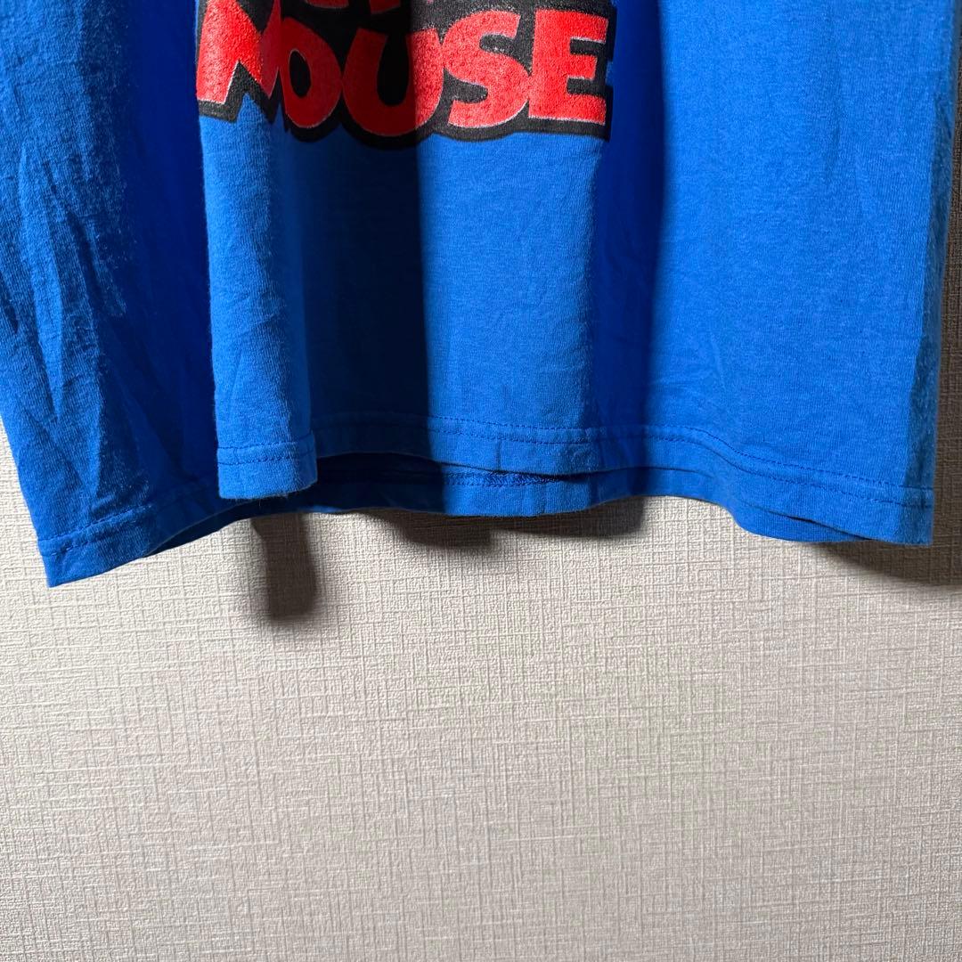 USA製★逆立ちミッキー Tシャツ Disney Hanes ビッグロゴ M〜L