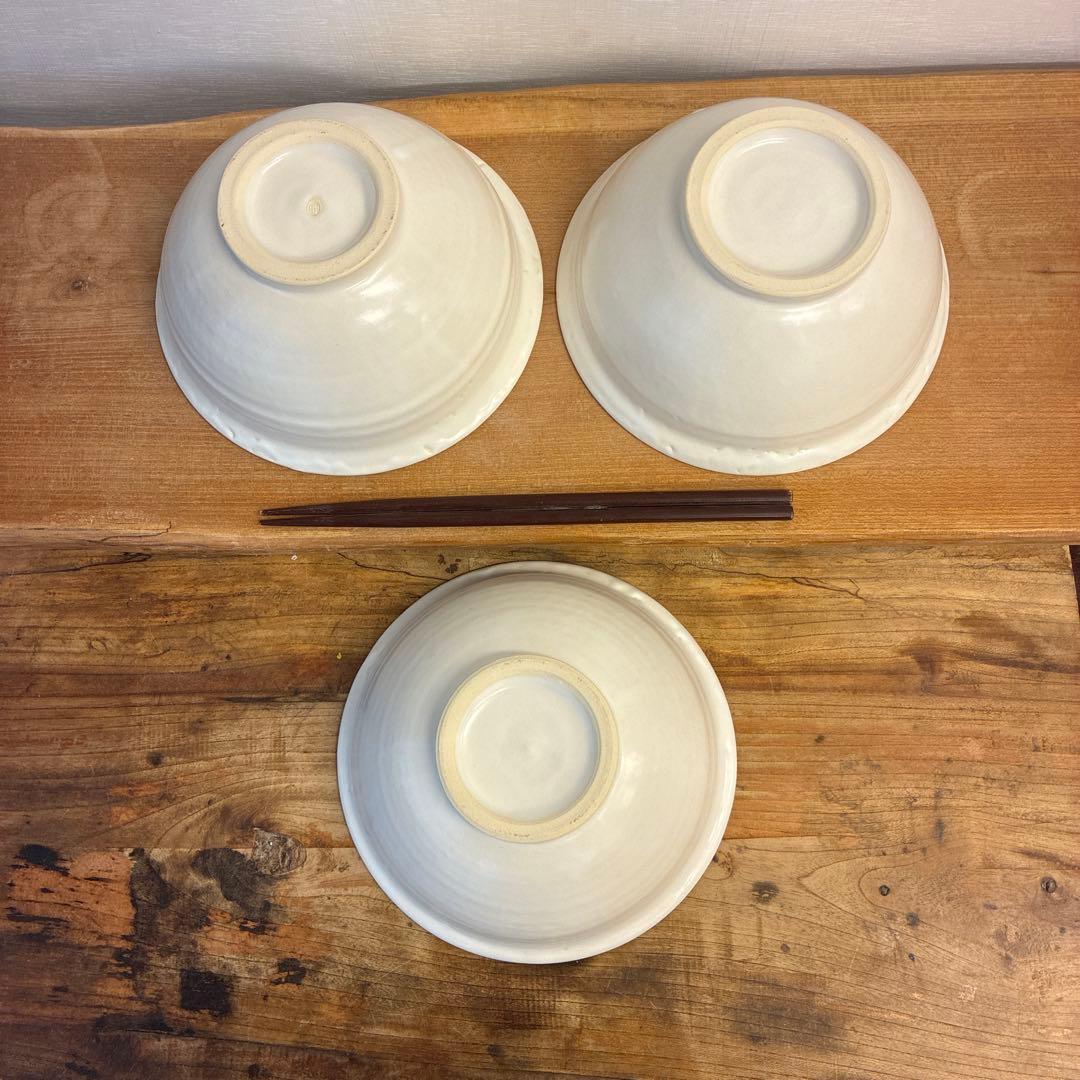 NBT新品　陶器　陶芸作家　丼鉢3個　456