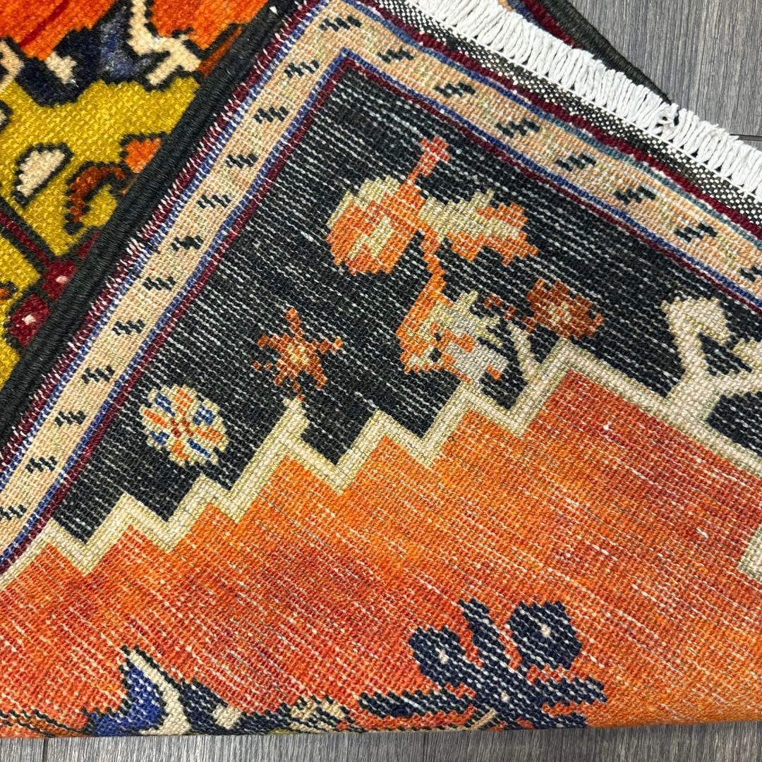 年代トルコラグアンティークラグヴィンテージ ラグ53cmx96cm