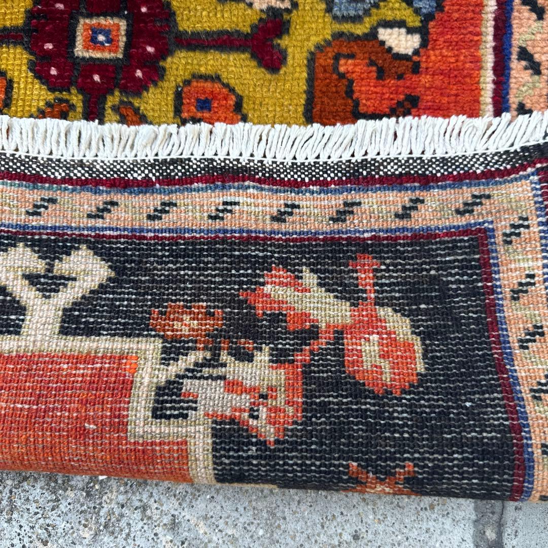 年代トルコラグアンティークラグヴィンテージ ラグ53cmx96cm