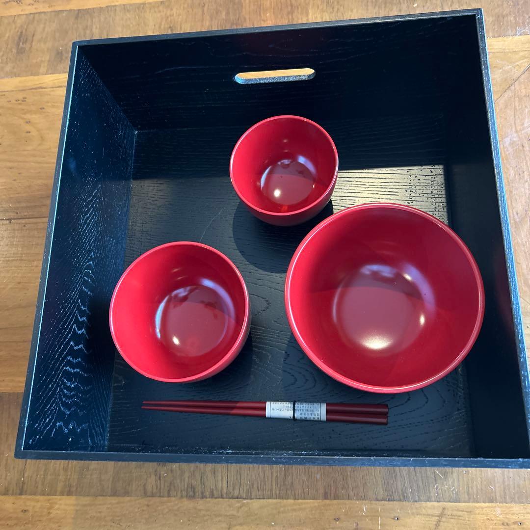 輪島塗り漆器箱善