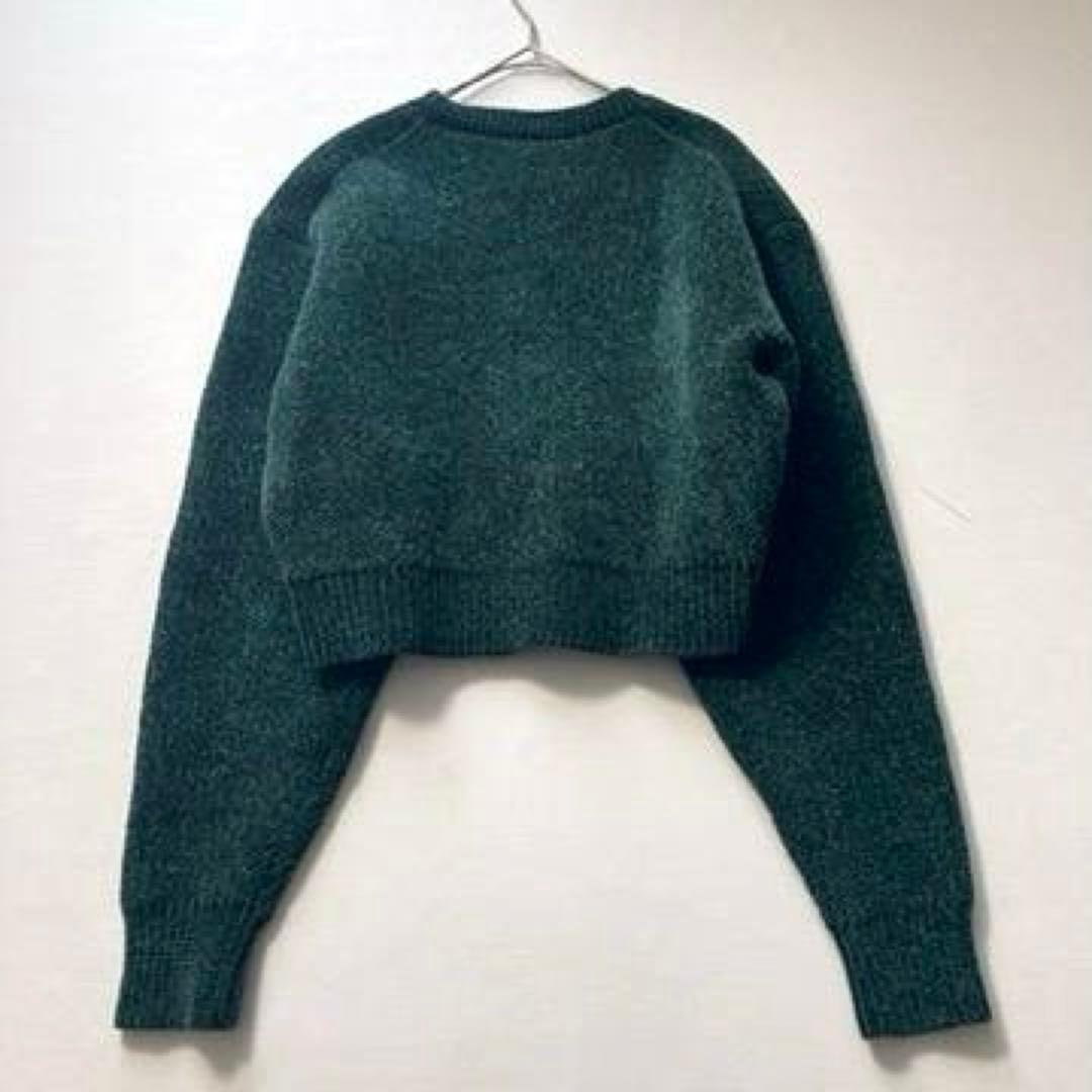 【Matsuko】KITH　ロゴ刺繍 ショート丈 クロップド ニット