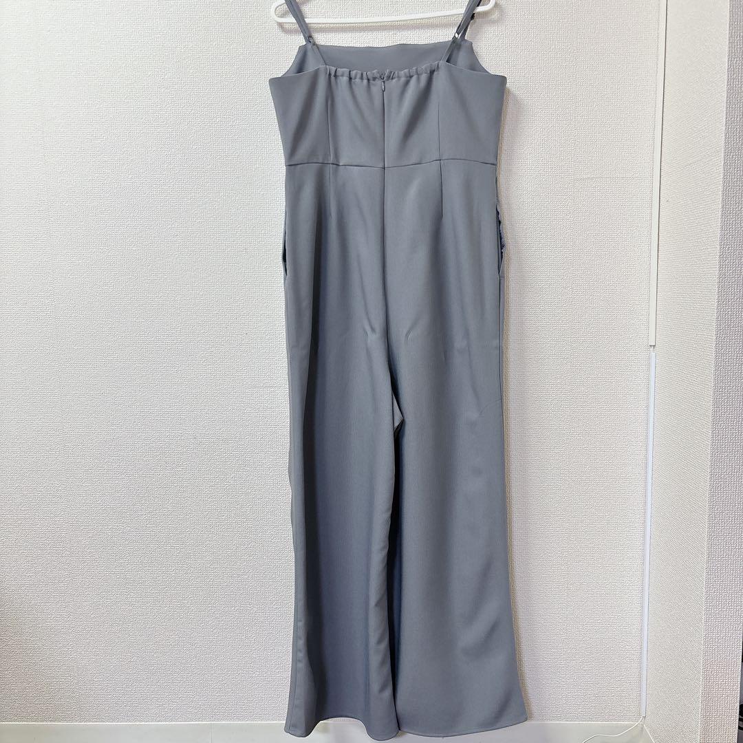 LEPSIM 【F】グレー サロペット　チュール　オケージョン　結婚式　ドレス