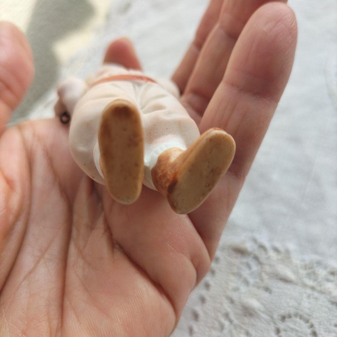 ドイツ　ビンテージ　ビスクドール　男の子　身長8.8cm HERTWIG？