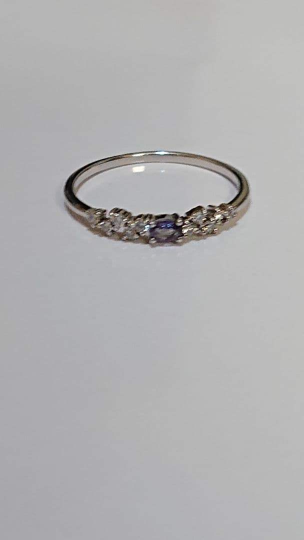 t*o様 希少石　pt900天然石アレキサンドライト　ダイヤモンドリング