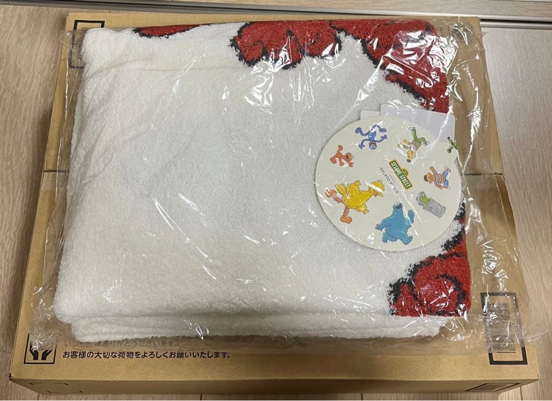新品 ジェラートピケ セサミストリート エルモ ジャガードブランケット