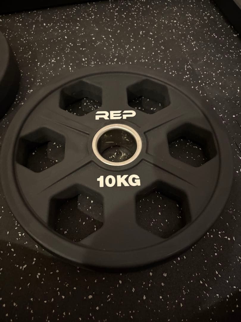 REP Fitness ウレタンイコライザープレート 10kg×2 バーベル