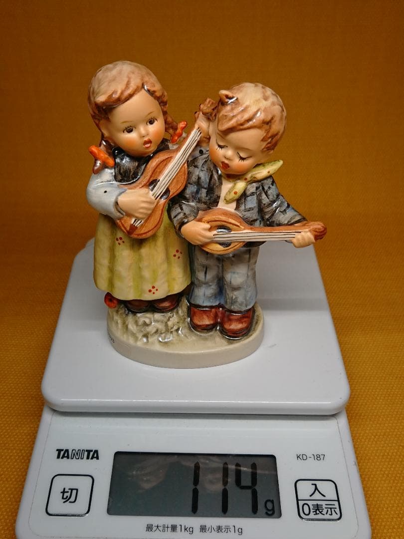 【美品】人形　西ドイツ　陶器　置物　インテリア　工芸品　美術品　A3398