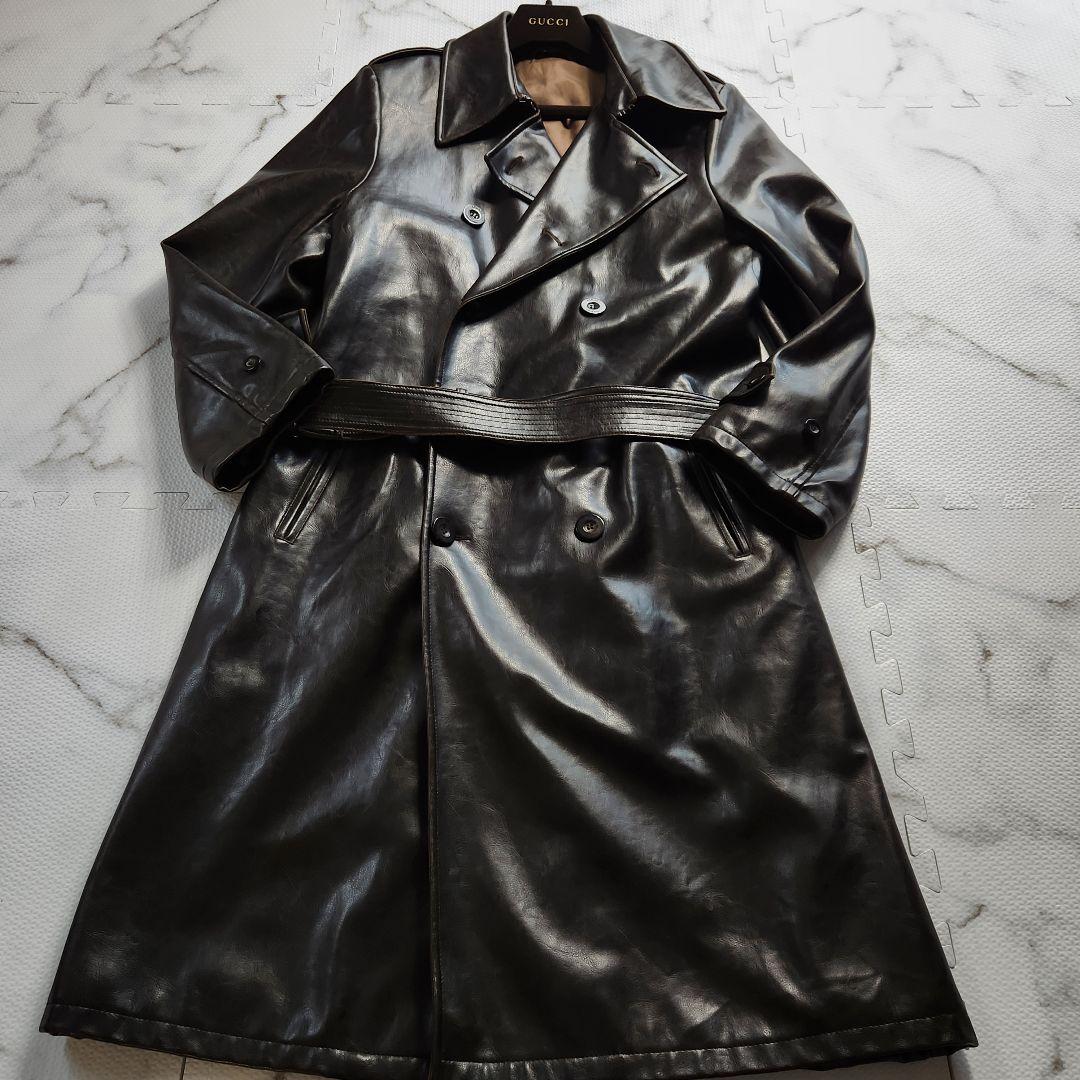 入手困難✨アルマーニコレツィオーニ レ トレンチコート マキシ丈 本革