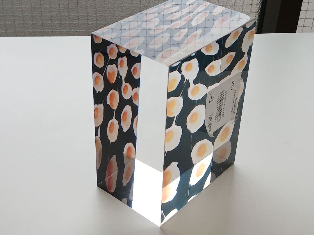 激レア　山田智和「都市の記憶」egg クリスタルオブジェ　目玉焼き
