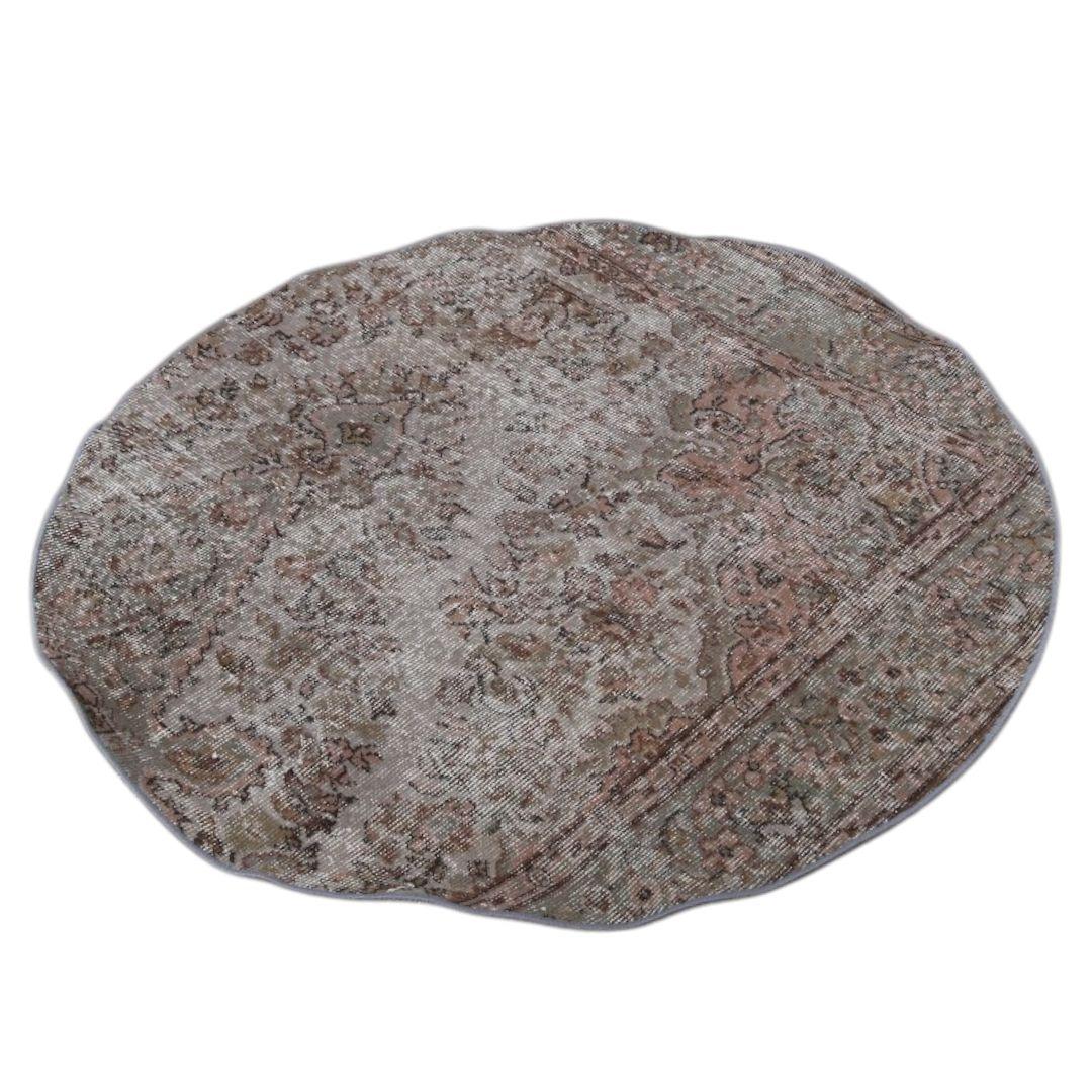 ＊ヴィンテージラグ トルコラグ ラウンドラグVintage rug 07＊