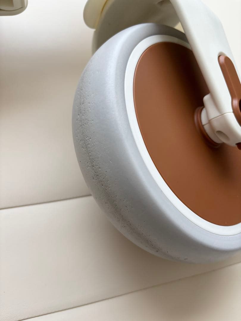 にゃん　BTM 三輪車　完全折り畳みタイプ　ベージュ×ブラウン