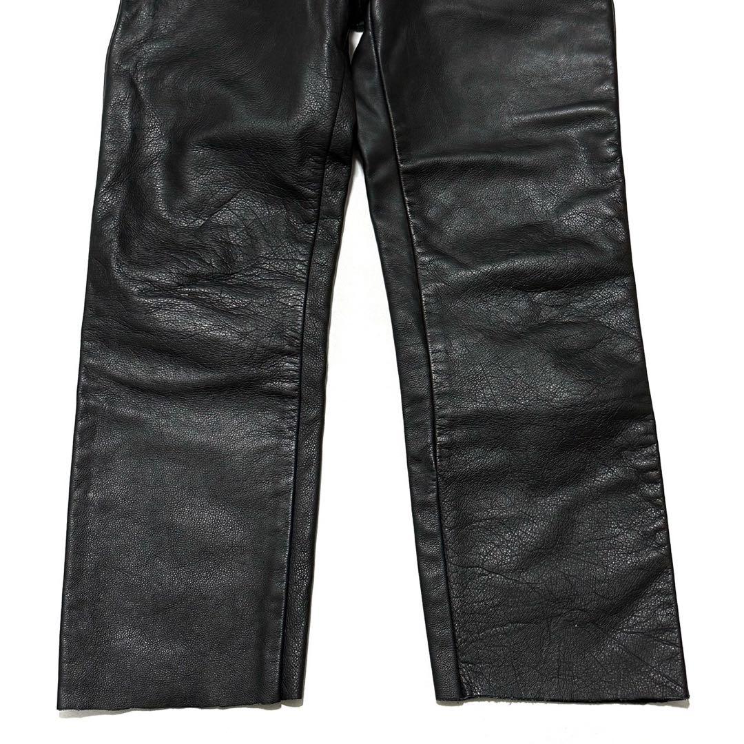 【まっちー】Schott®︎ N.Y.C. USA製 本革 レザーパンツ