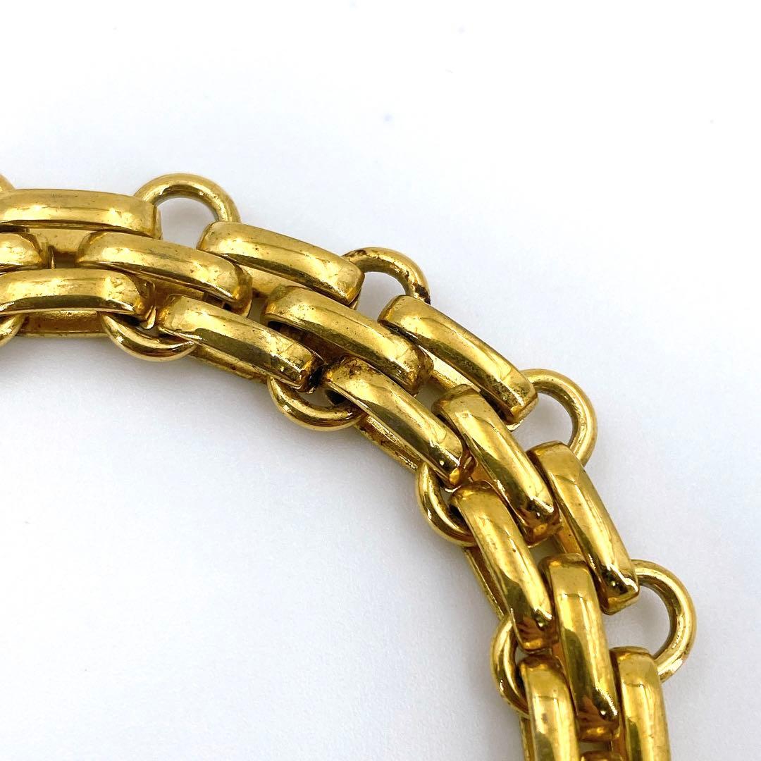 【美品】クリスチャン ディオール Dior チェーン ブレスレット ゴールド