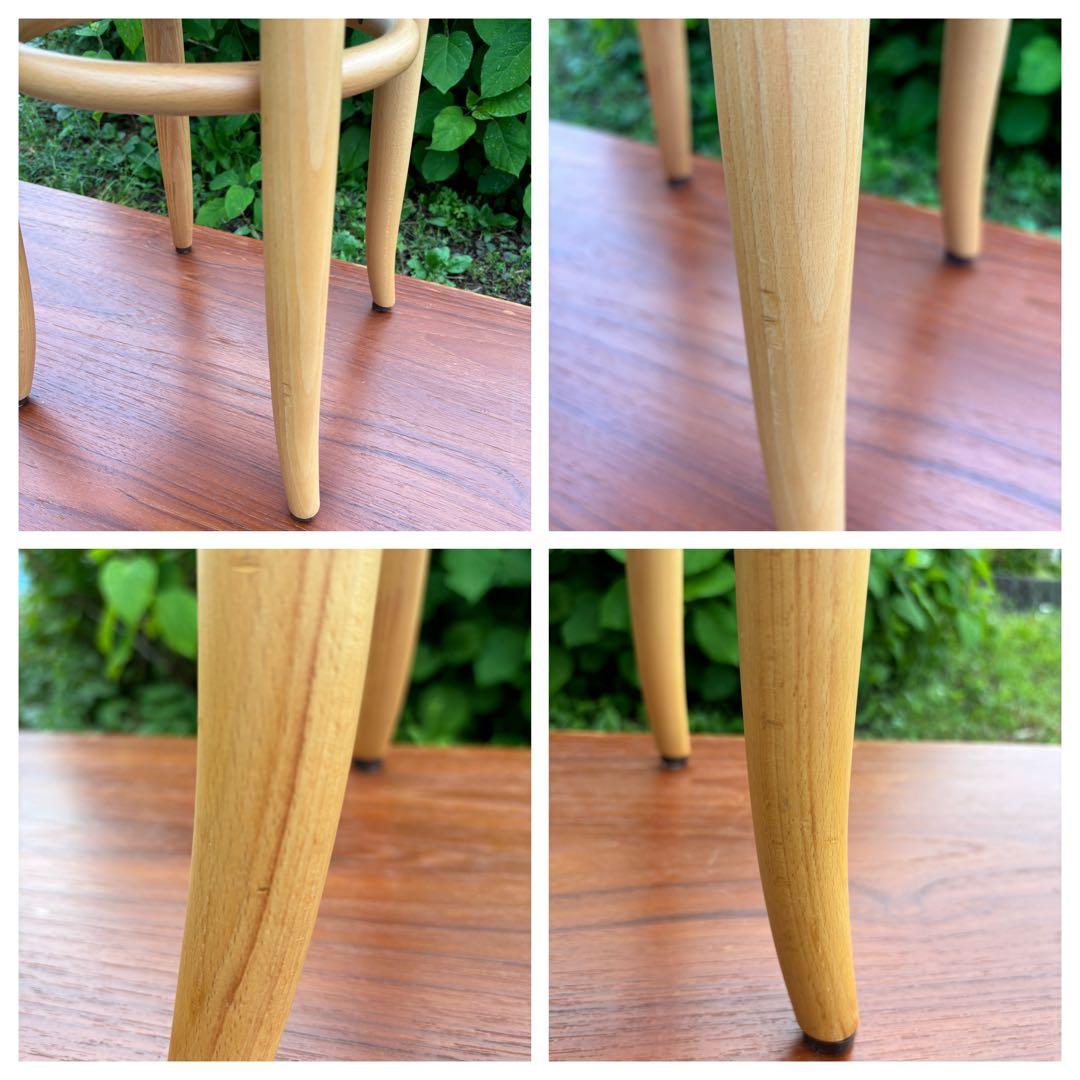 秋田木工　曲木スツール　玄関チェア　ドレッサーチェアなどに‼️