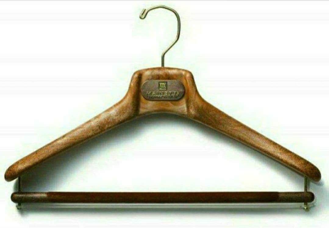 10本set 樹脂ハンガー 茶 マイネッティ サルトリアーレ イタリア 新品