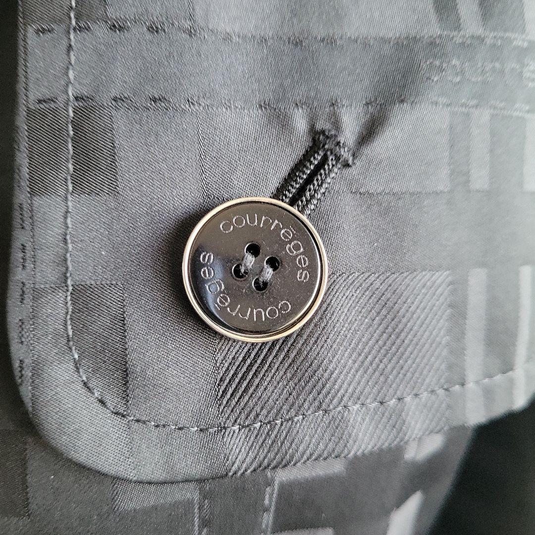 courrèges クレージュ ブラック トレンチコート サイズ38