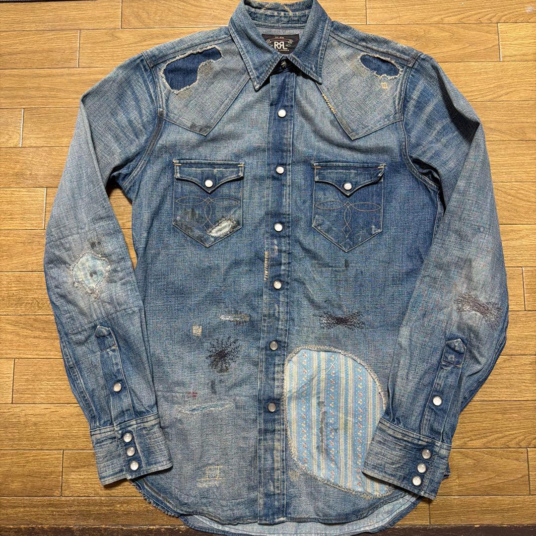 ダブルアールエル　デニムシャツ　XS
