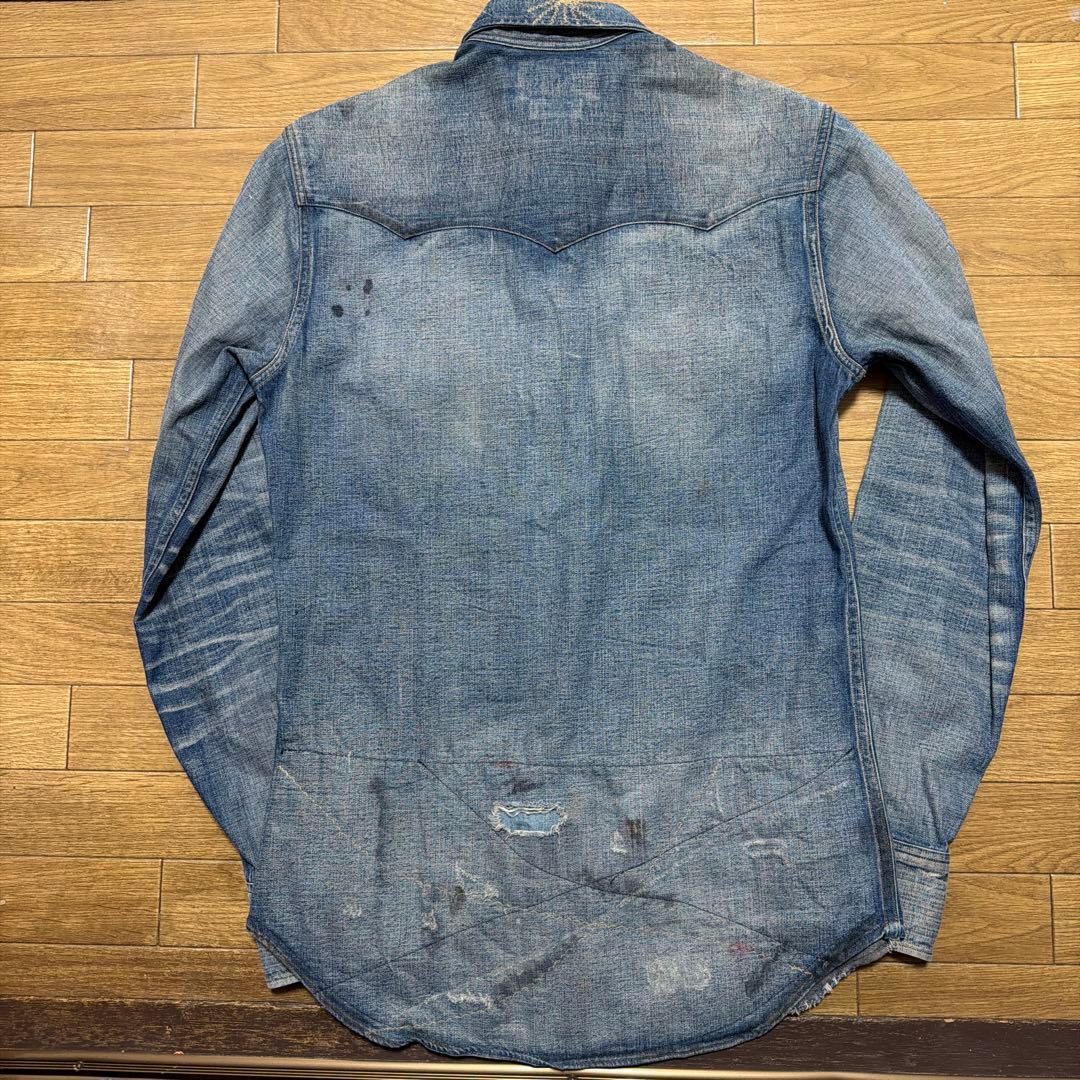 ダブルアールエル　デニムシャツ　XS