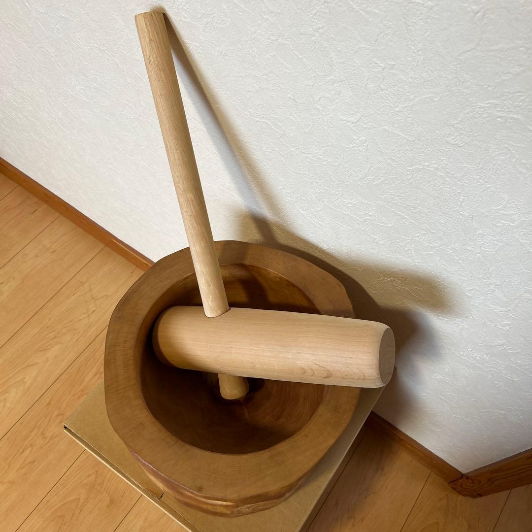 ミニ臼・杵 木製セット