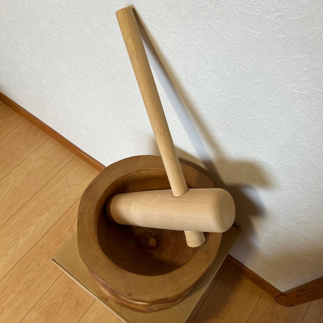 ミニ臼・杵 木製セット