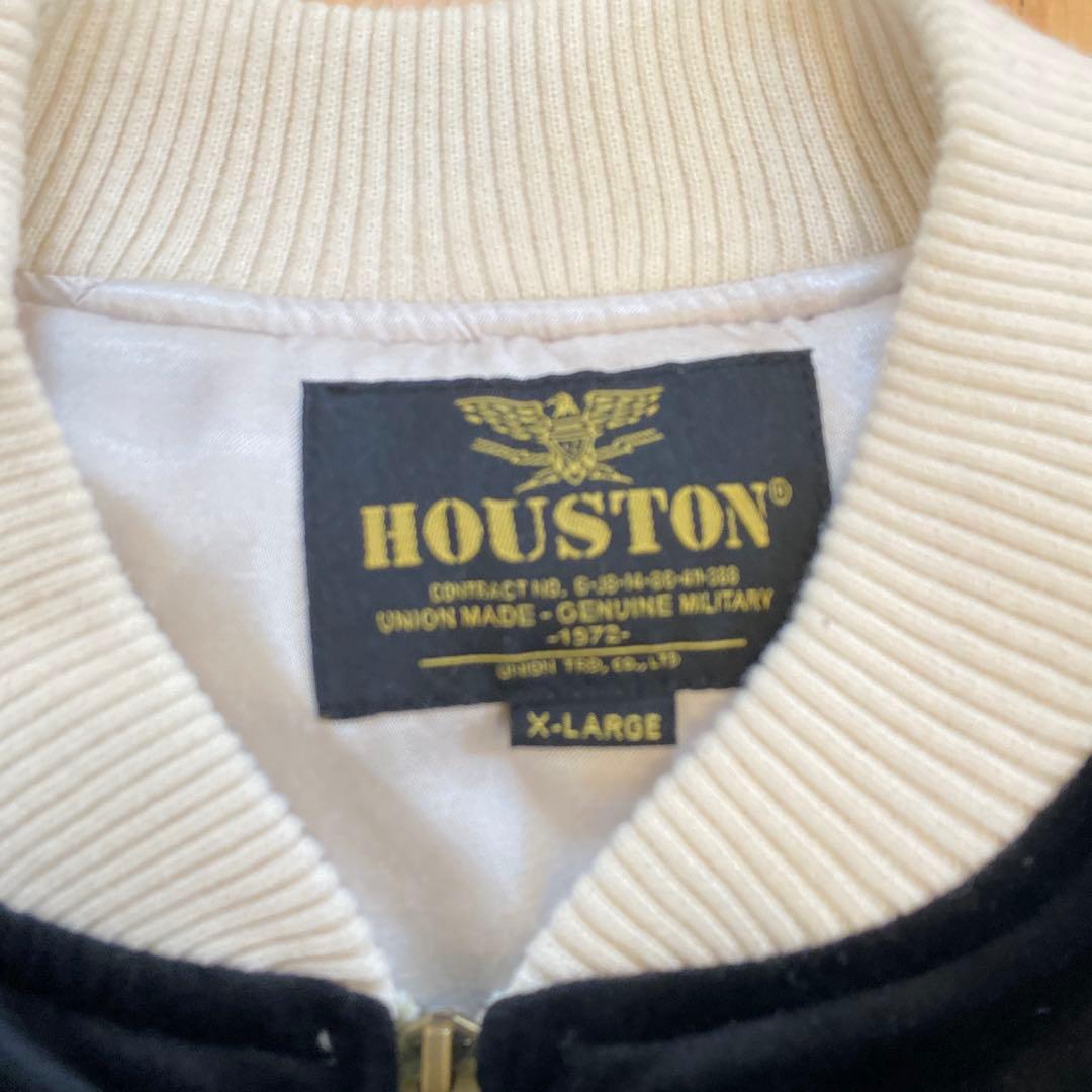 HOUSTON アラスカジャン X-LARGE 黒　別珍　売り切れサイズ希少