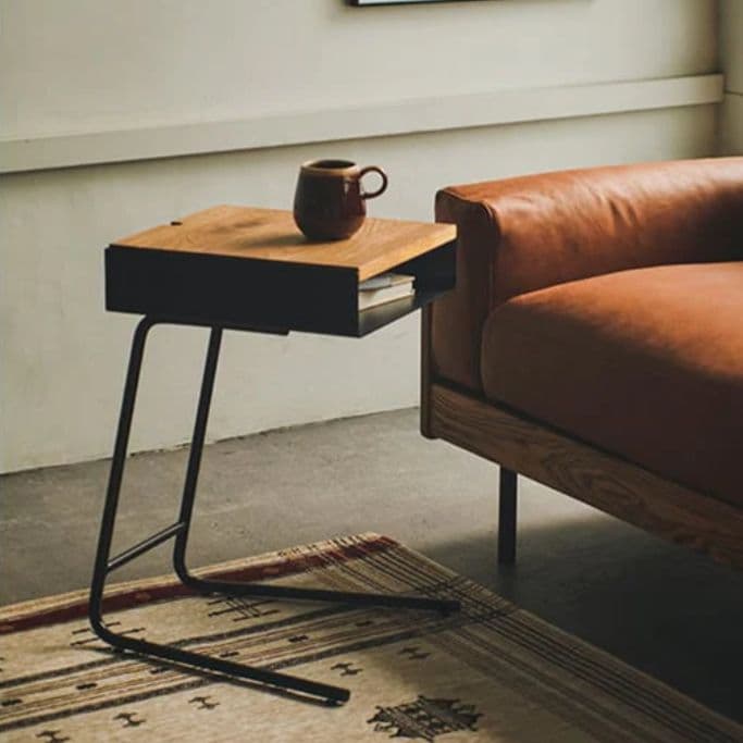 【美品】unico ウニコ ADDAY(アディ) サイドテーブル