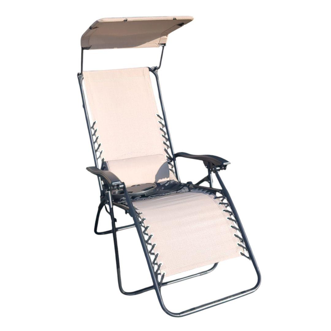 未使用　折りたたみ式リクライニングガーデンチェア