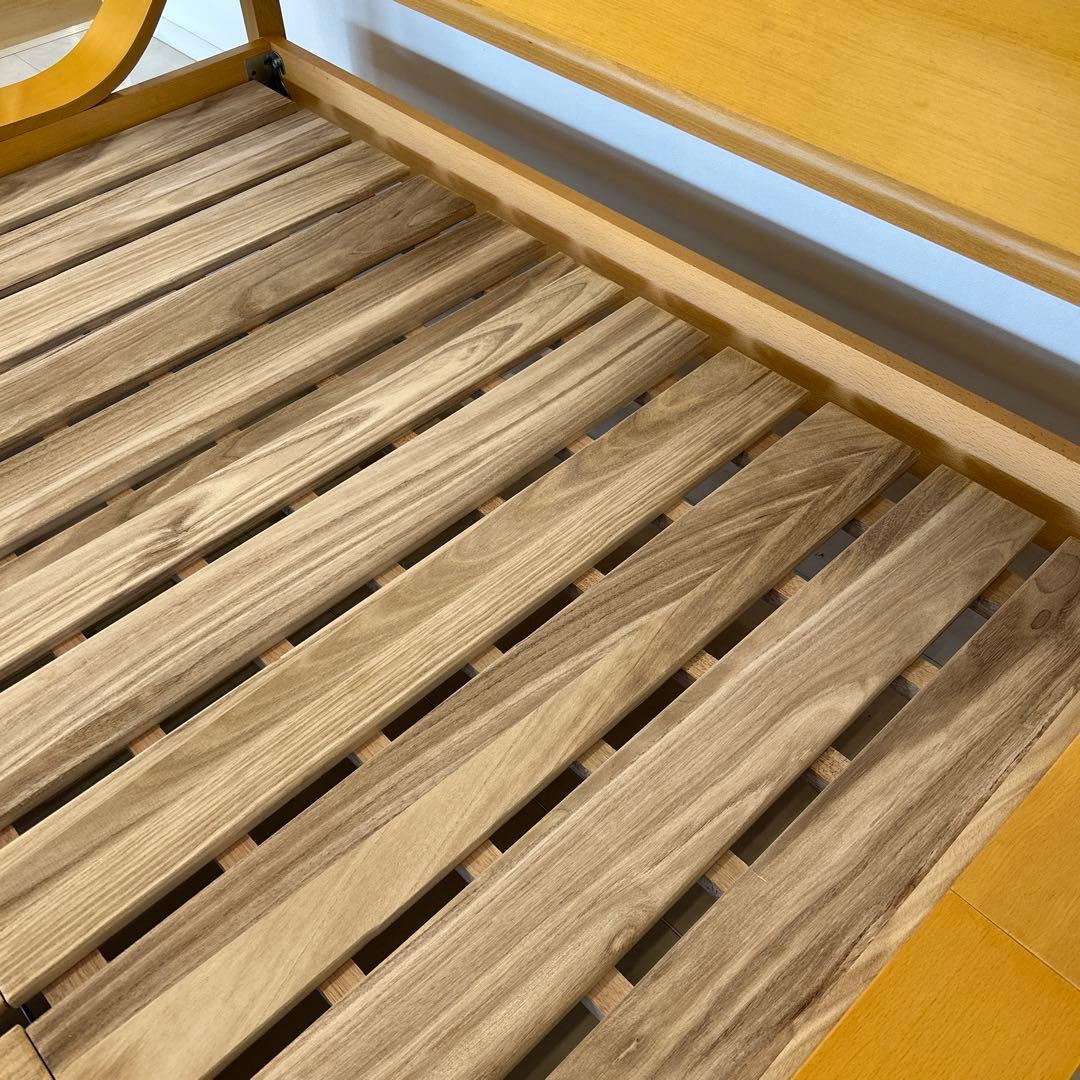 新品・アウトレット★ワイドダブル ベッドフレーム シンプル すのこ