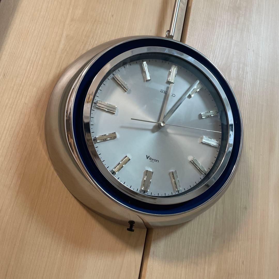 70's SEIKO vibron 掛け時計　ミッドセンチュリー　VBX-121