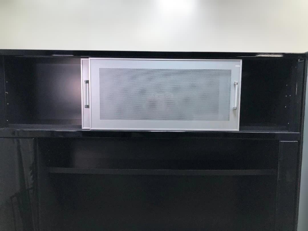 送料無料 ニトリ コーラル 壁面収納 テレビボードブラック ガラス扉251216