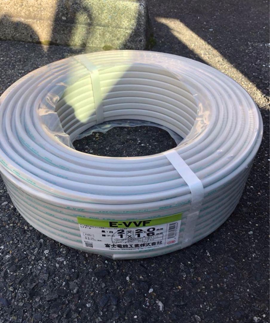 富士電線　E-VVFケーブル　100m ×1巻