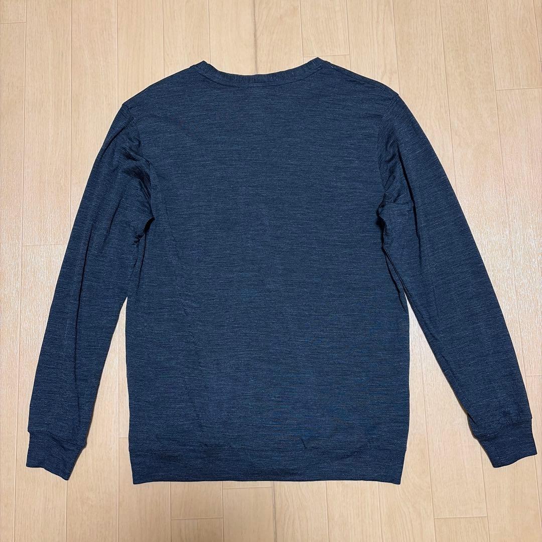 アイスブレーカー カーディガン メンズ XS ブラックヘザー