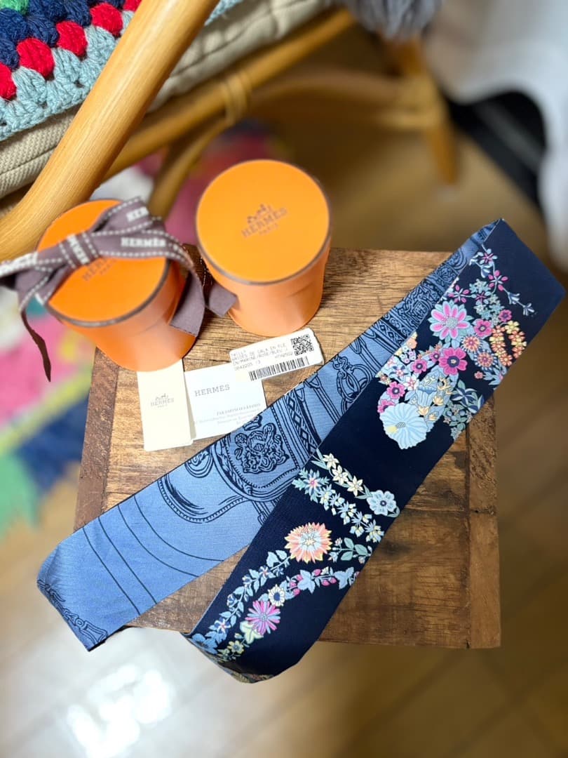 HERMES ツイリー　2本セット