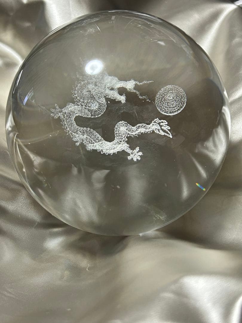 本水晶ドラゴン龍　径約11cm ヒーリングにも最適‼️3ヶ日SALE