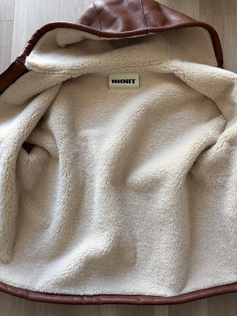 ジャケット・アウター NKNIT Vegan Mouton Hooded Zip Jacket