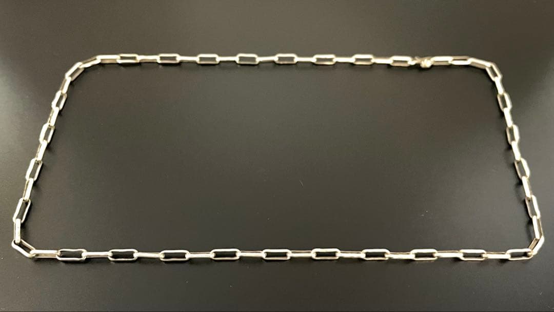 ハンドメイド ナバホチェーン 57cm インディアンジュエリー シルバーチェーン
