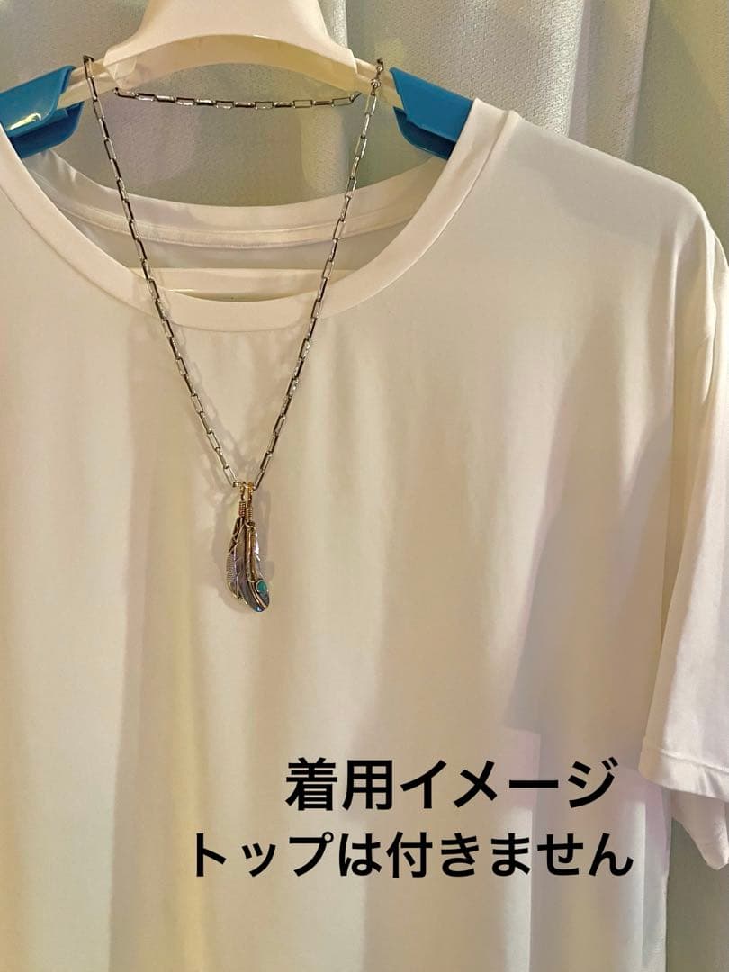 ハンドメイド ナバホチェーン 57cm インディアンジュエリー シルバーチェーン