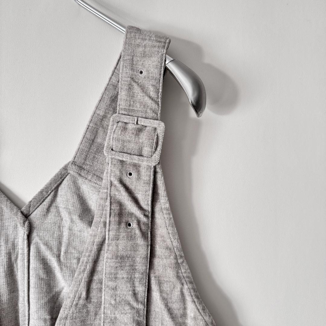 プリスティン サロペット ジャンパースカート 調整可能ストラップ コットン