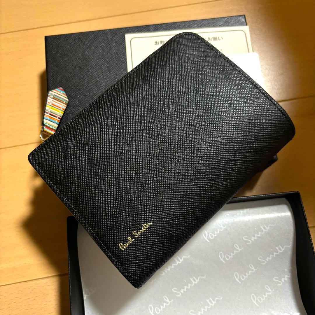 Paul Smith 超激レア　ジップストローグレイン　二つ折り財布　黒