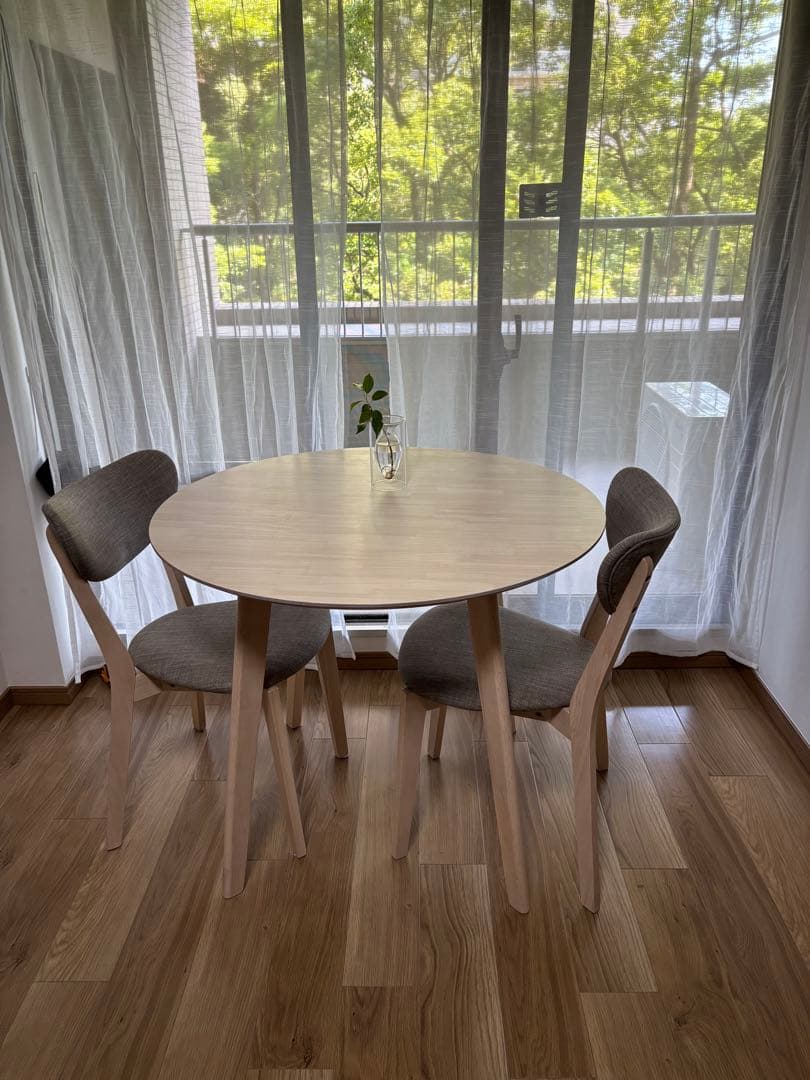 ダイニング丸テーブル　ラウンド　90 ホワイト