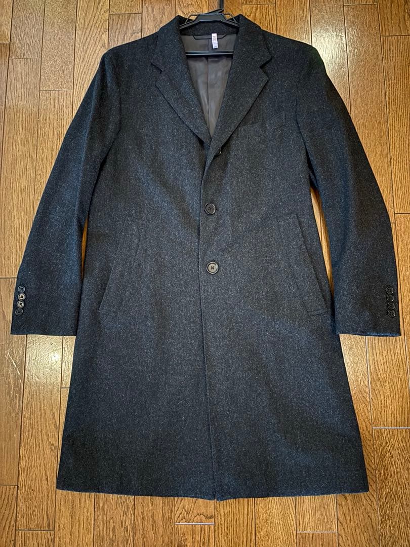 GREEN LABEL RELAXING カシミヤ混 ウール チェスターコートM