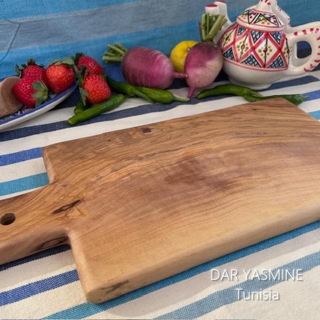 オリーブの木　持ち手角型　シンプルながらもオリーブの良さを　約39.5cm