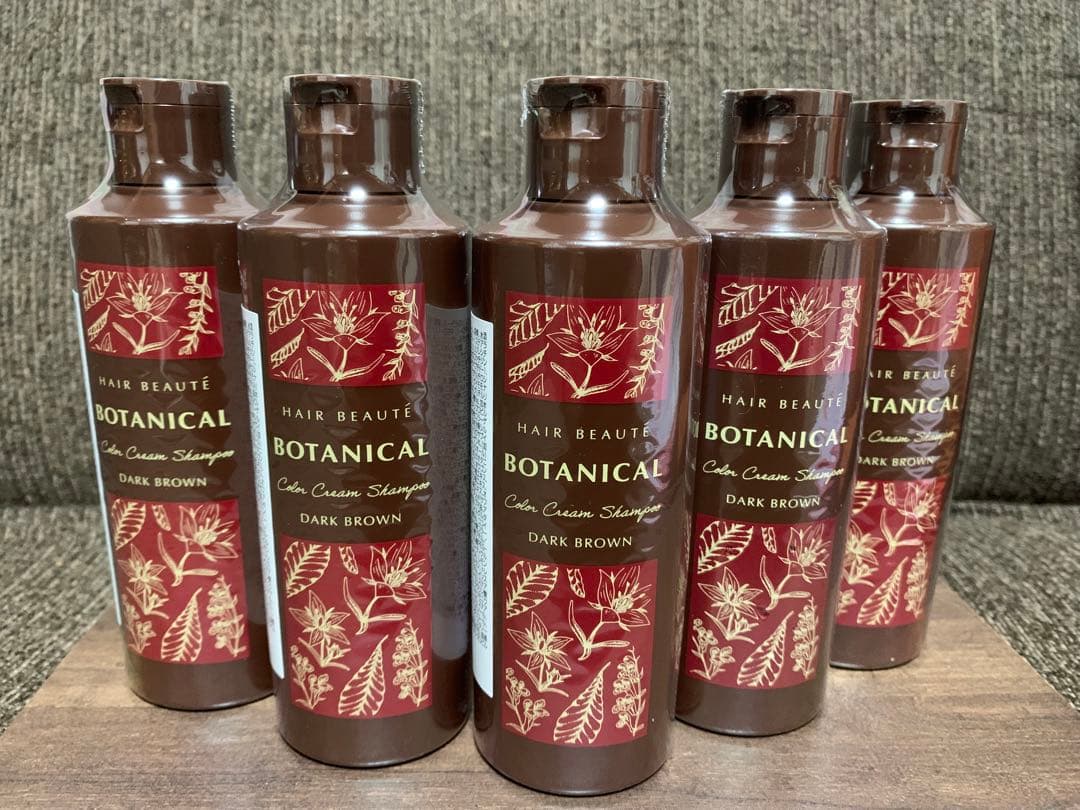 【未使用】BOTANICAL カラークリームシャンプー ダークブラウン 5本
