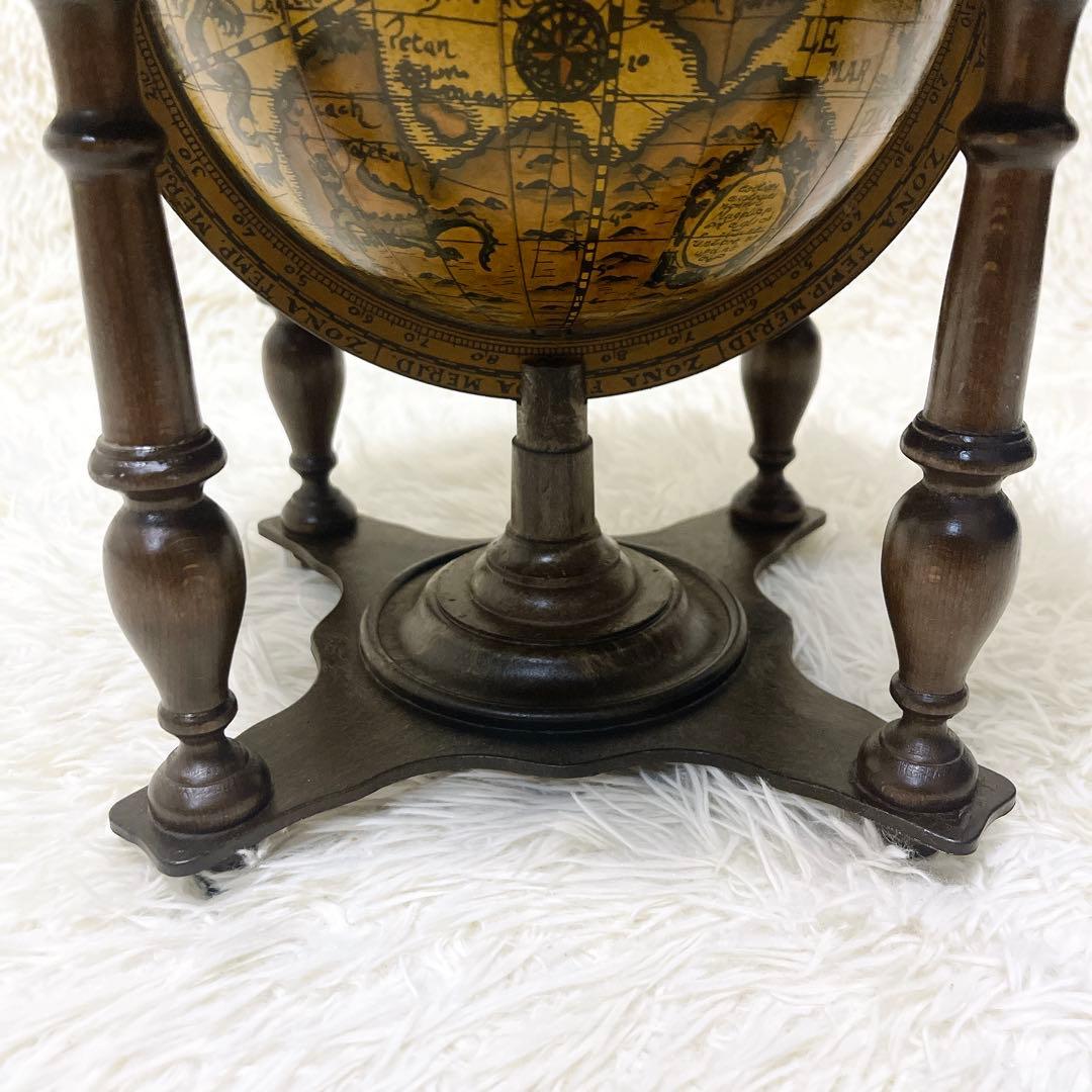 イタリアン 黄道十二宮 ヴィンテージ アンティーク 地球儀 木製 レア 希少