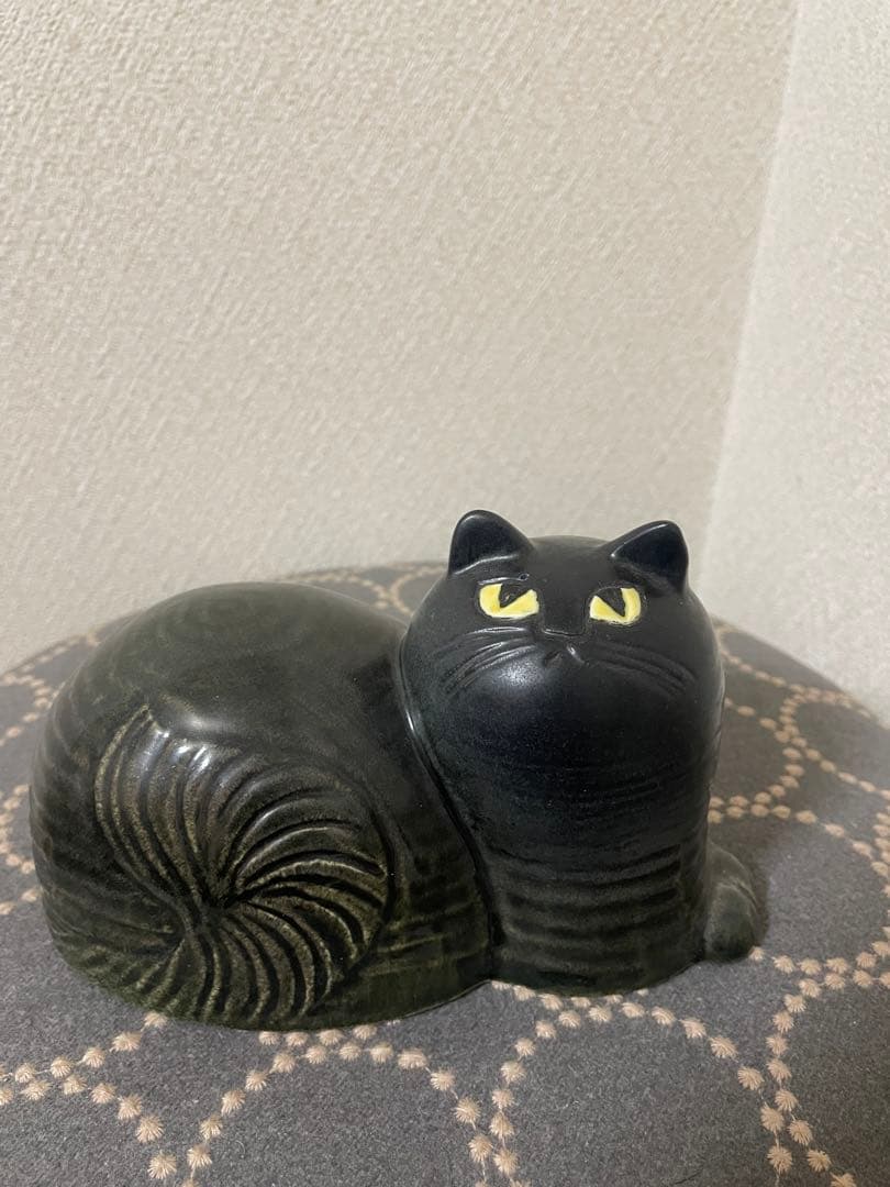 リサラーソン　黒猫　マイ maj 陶器　オブジェ　置物