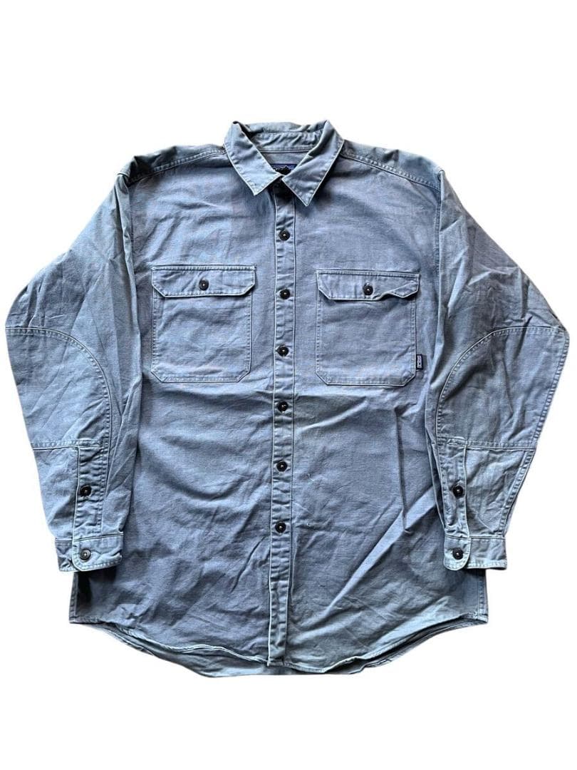 【vintage usa製】パタゴニア コットン ダック ワークシャツ L