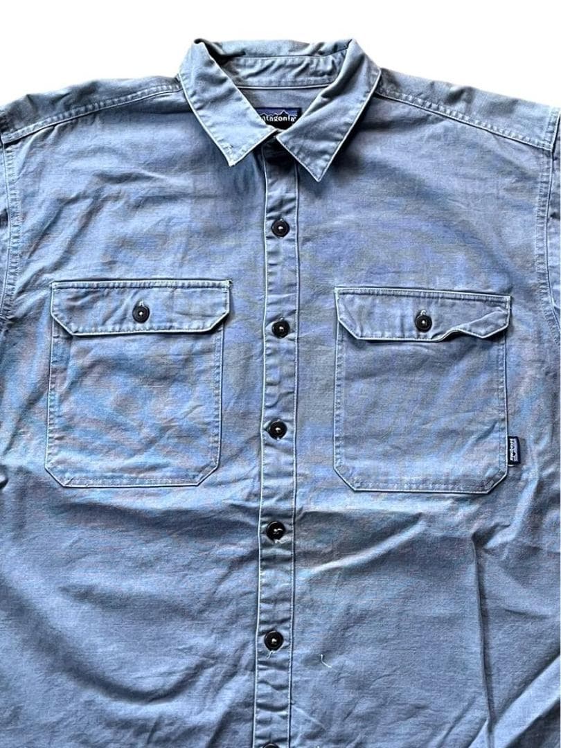 【vintage usa製】パタゴニア コットン ダック ワークシャツ L